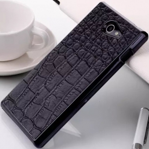 Чехол для Sony Xperia M2 Croco Black Чехол для Sony Xperia M2 Croco Black